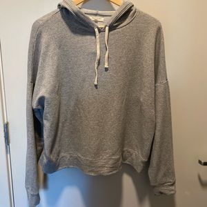 Madewell Pullover Hooded Gray Sweatshirt - Medium